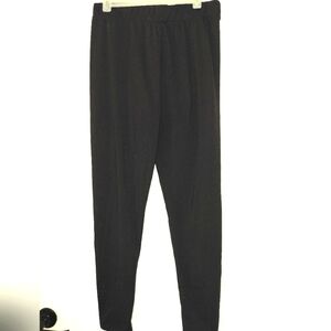 Shosho Black pants with Elastic Waistband and Tapered Leg